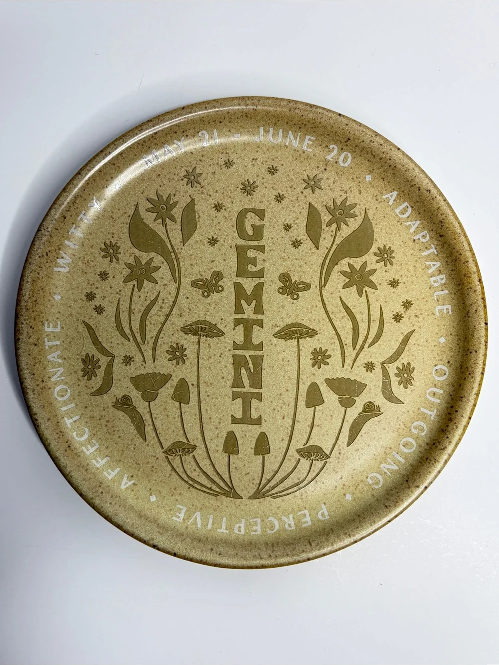 UO Home Horoscope Gemini Decorative Plate